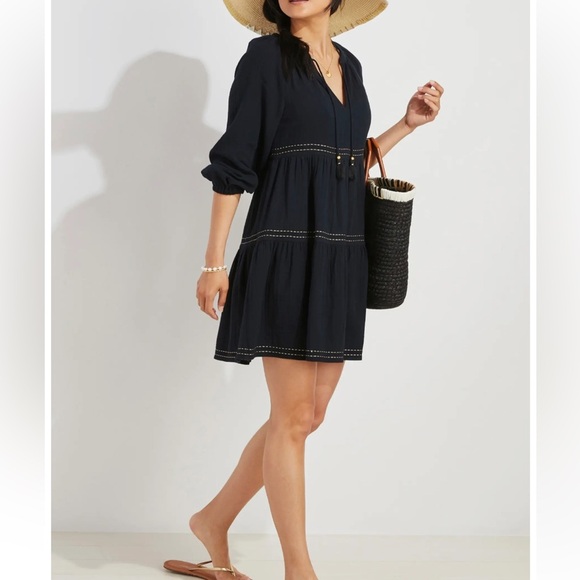 Vineyard Gauzy Linen Cover-Up Dress Size XS - Picture 3 of 15